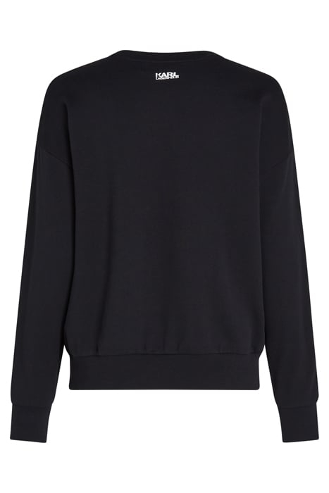 FLORAL PRINT SWEAT BLACK 2