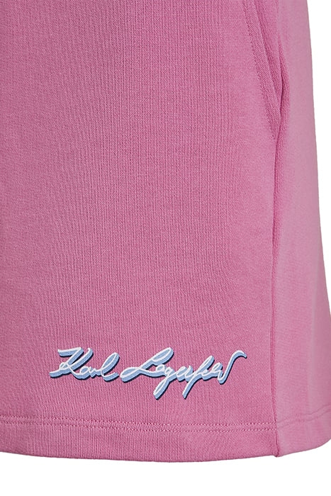 KARL SIGNATURE SHORT PANTS CANDY PINK 3