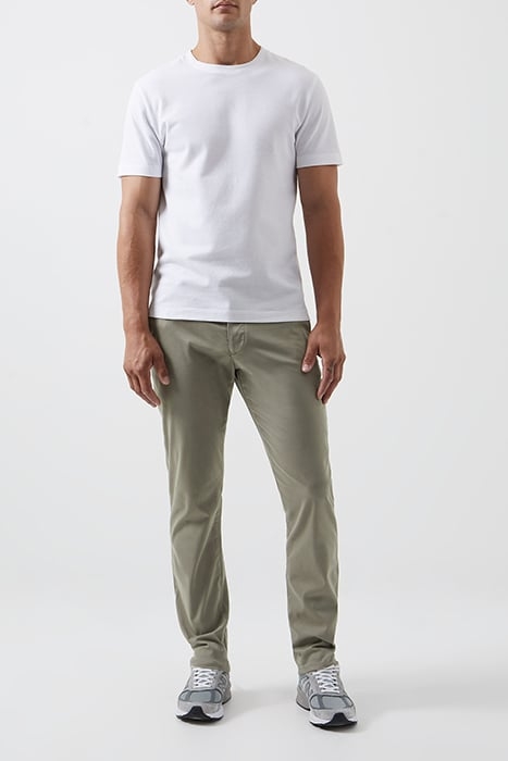COTTON SATEEN CHINO GREEN 2