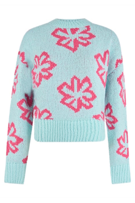 LM-SBFUN FLOWER KNIT LIGHTBLUE 4