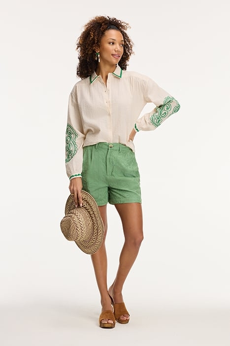 LADIES ELODIE BLOUSE SEERSUCKER KIT WHITE 3