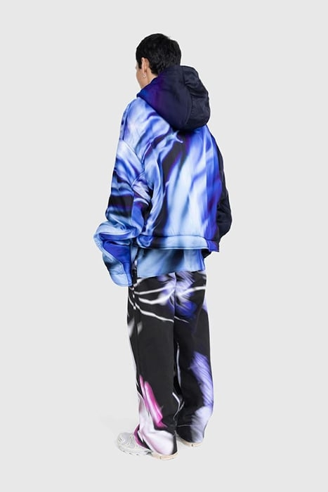 GERRIT JACOB – SATIN PADDED HOODIE LILAC 3