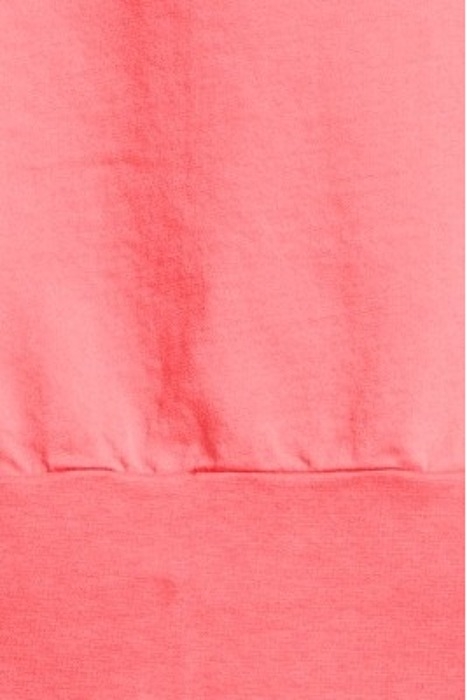 SWEAT TOP LONG SLEEVE GARMENT DYED SWEATER BRIGHT CORAL 5