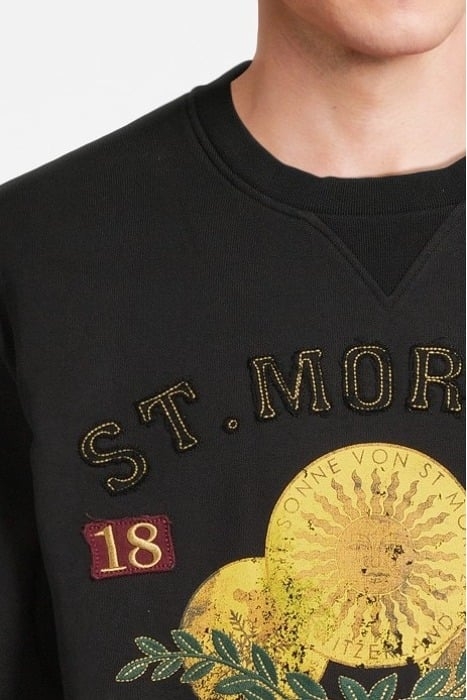 BALLY – ST. MORITZ COTTON CREWNECK BLACK 4