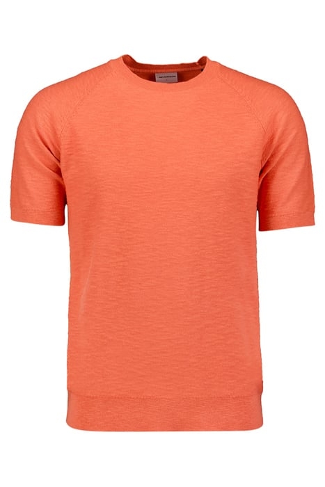 PULLOVER SHORT SLEEVE CREWNECK SOLID SLUB MELON 1