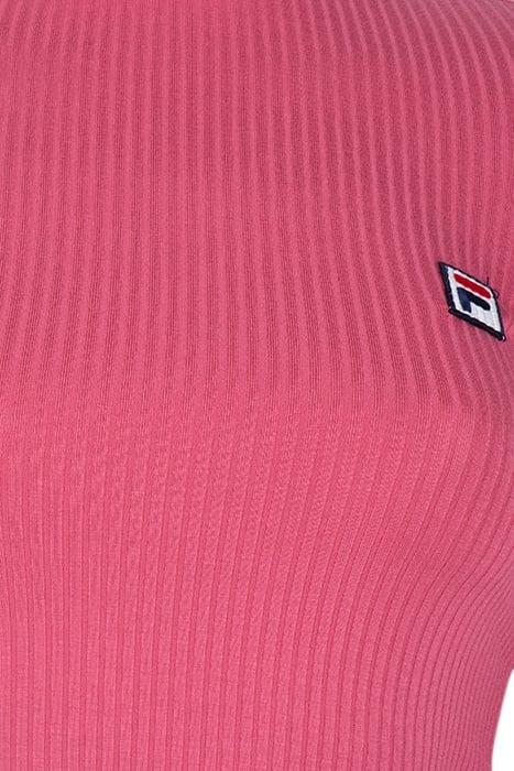 CEYLA RIBBED TURTLE NECK SHIRT BAROQUE ROSE 3