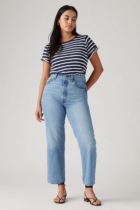 RIBCAGE STRAIGHT JEANS BLUE 1