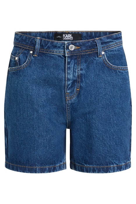 DARK BLUE LOOSE DENIM SHORT DARK BLUE 1