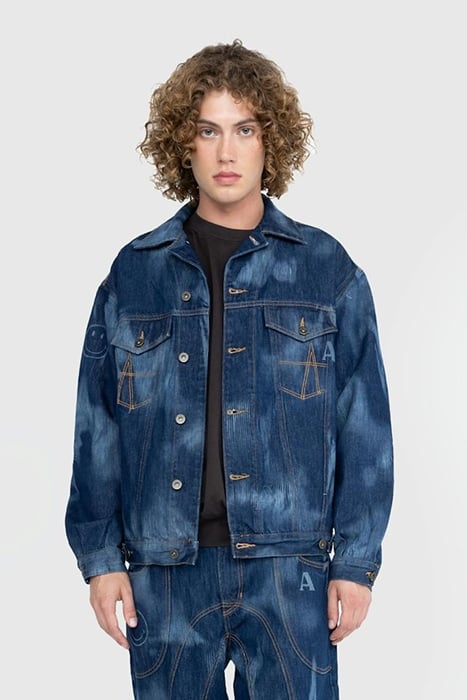 AHLUWALIA – SIGNATURE DENIM JACKET INDIGO 1