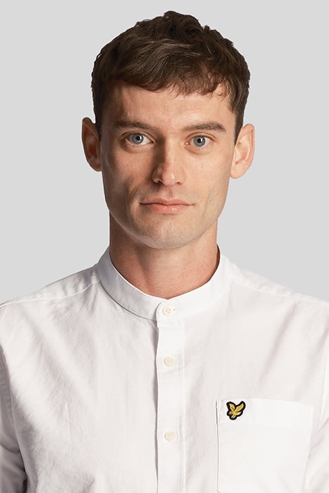 OXFORD GRANDAD SHIRT WHITE 5