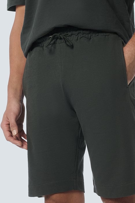 SHORT JERSEY SOLID JACQUARD SLUB DARK STEEL 6