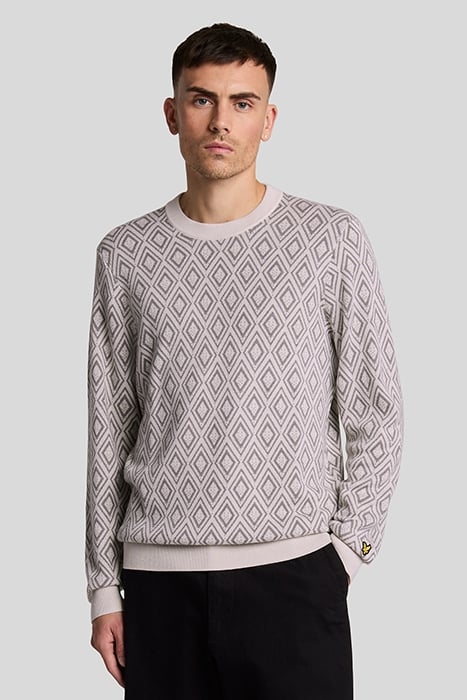 MONOGRAM INTARSIA JUMPER CANVAS 1