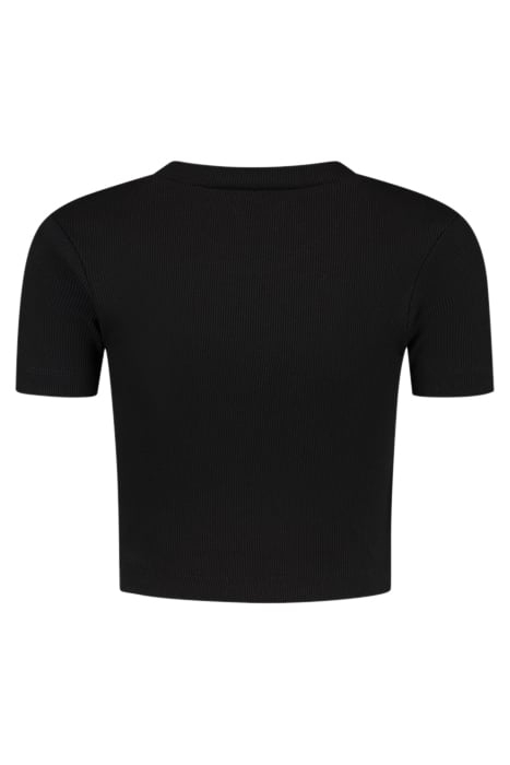 BEVERLY HILLS RIB TOP BLACK 2