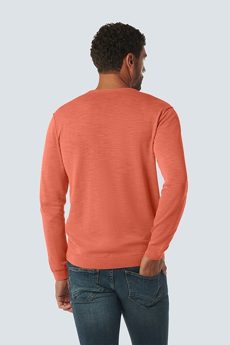PULLOVER CREWNECK GARMENT DYED + STONE WASHED MELON 2
