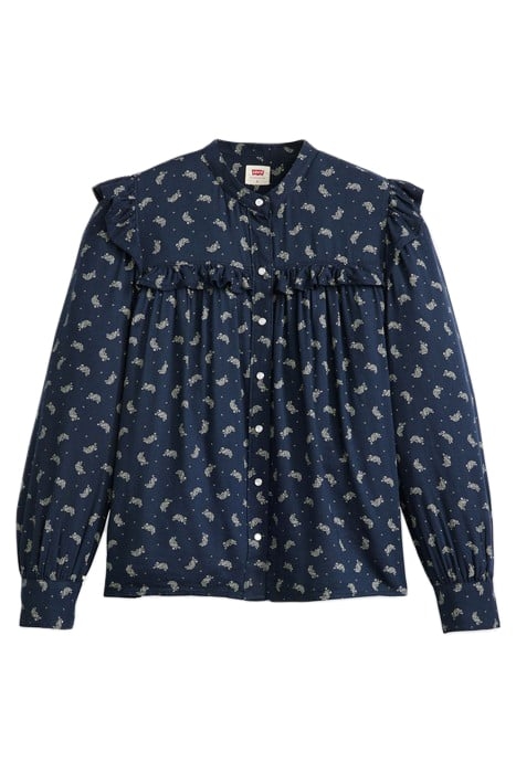 GIANNA BUTTON-DOWN SHIRT NAVY 3
