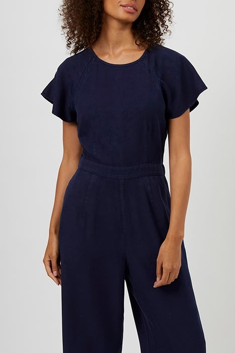 SIMPLE LYOCELL SSLV JUMPSUIT BLUE 3