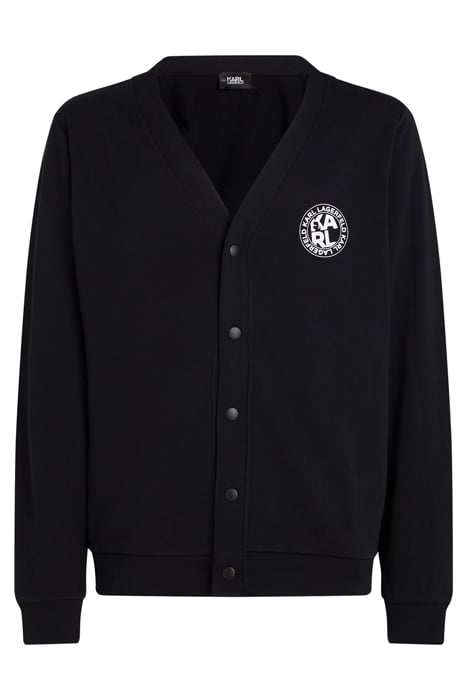 ATHLEISURE SWEAT CARDIGAN BLACK 1