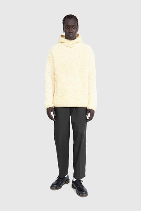 JIL SANDER – FLEECE HOODIE LEMON 2