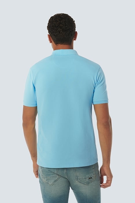 POLO PIQUE GARMENT DYED AQUA 2