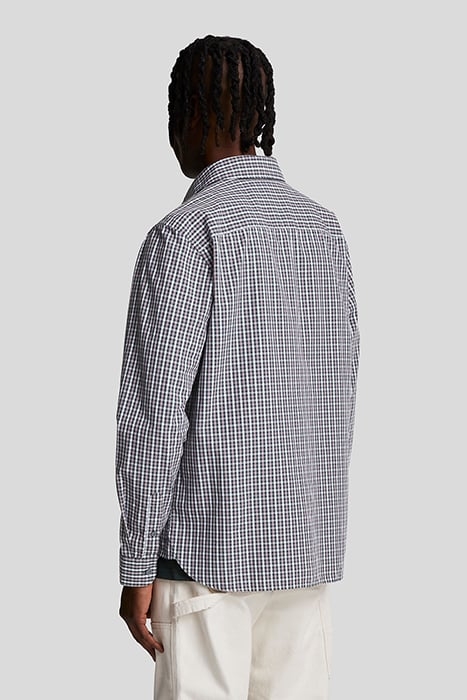 CHECKED GINGHAM SHIRT ARGYLE TEAL/ MOUNTAIN THISTLE 2