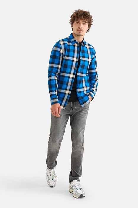 MA-SBBRIGHT CHECK SHIRT BRIGHTBLUE 2