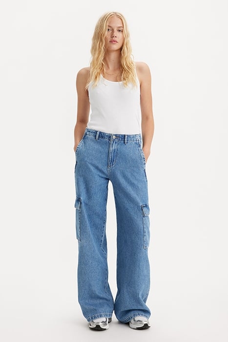 BAGGY STRAIGHT JEANS BLUE 1
