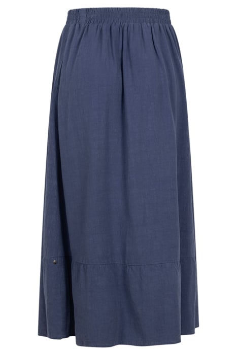 SKIRT WOVEN LONG BLUE INDIGO 4