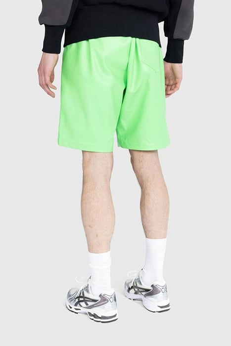 ABC. – FAUX LEATHER WORK SHORTS GREEN 2