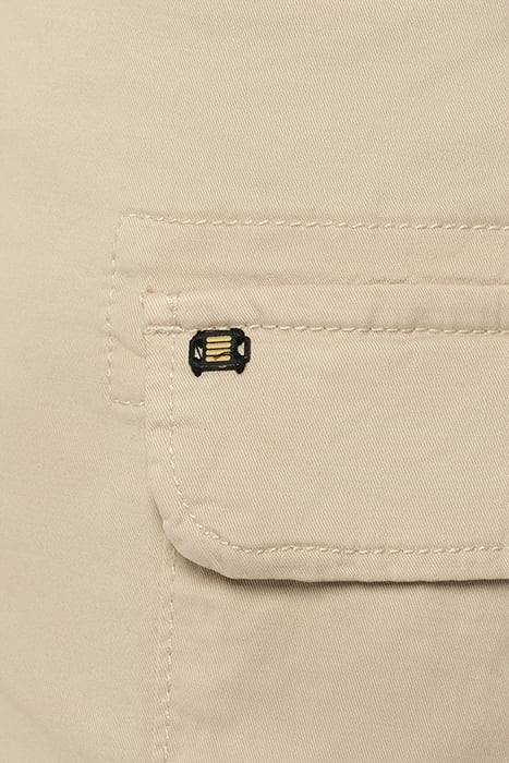 SHORT CARGO GARMENT DYED + STONE WASHED STRETCH CEMENT 7