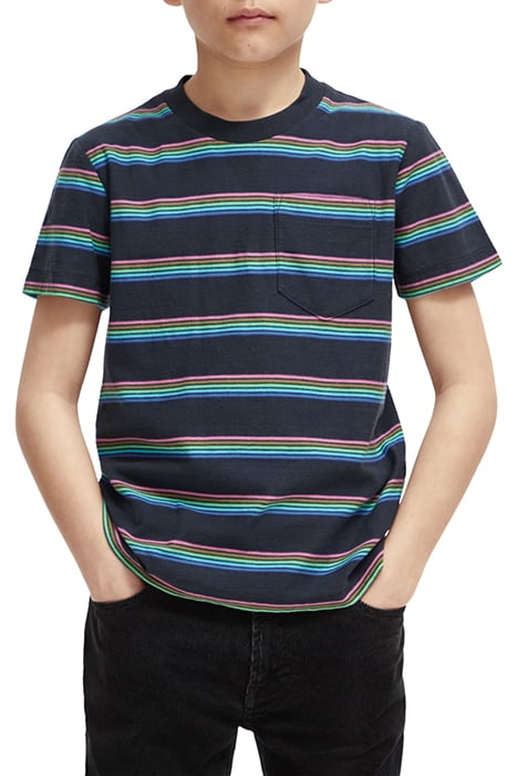 BOYS RELAXED FIT YARN-DYED STRIPE T-SHIRT IN ORGANIC COTTON 1
