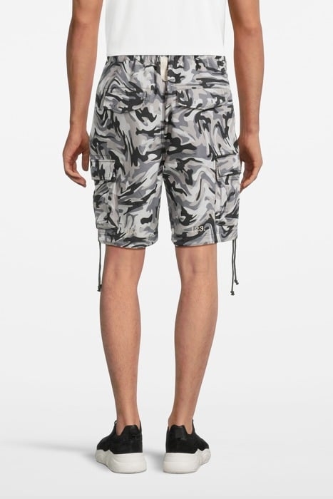 ABC. – WARPED CAMO CARGO SHORT 2