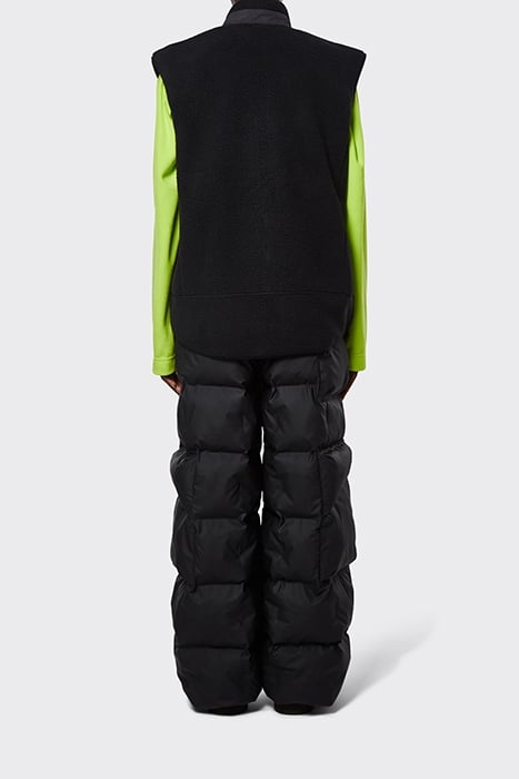 UNISEX HEAVY FLEECE VEST BLACK 3