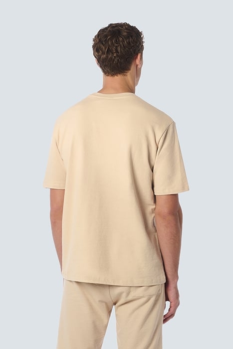 T-SHIRT CREWNECK SOLID JACQUARD SLUB CEMENT 2