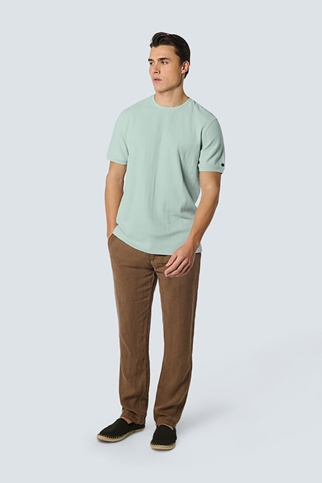 T-SHIRT CREWNECK SOLID JACQUARD MINT 3