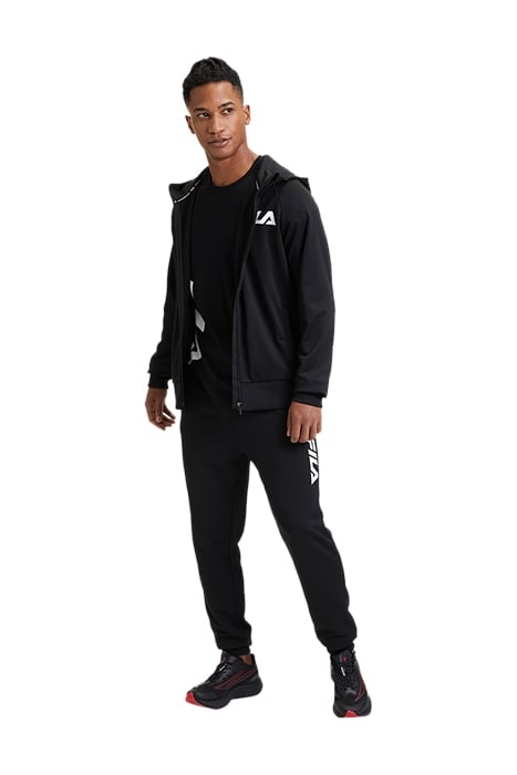 TREPUZZI HOODED ZIP JACKET BLACK 3