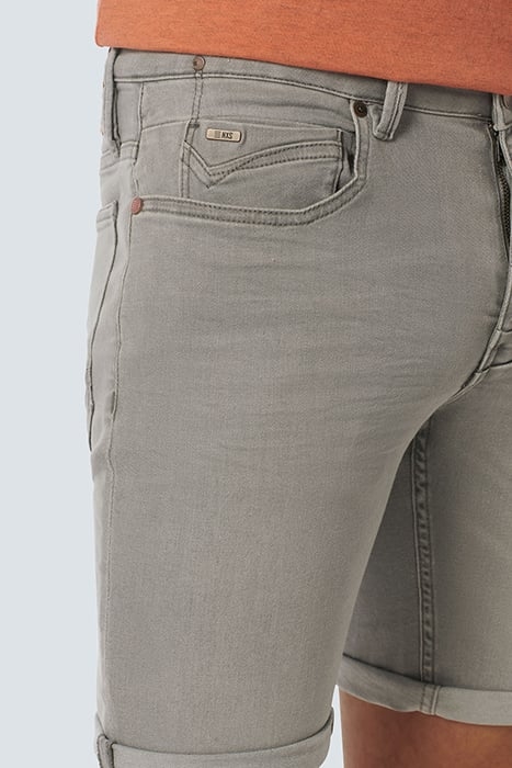 SHORT DENIM STRETCH GREY DENIM 6