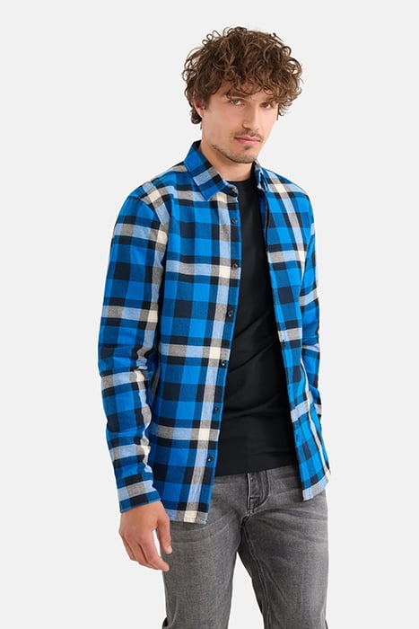 MA-SBBRIGHT CHECK SHIRT BRIGHTBLUE 6