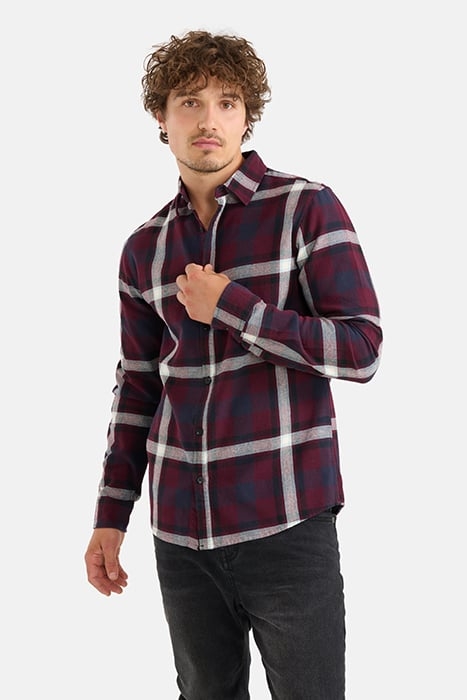 MA-SBBRIGHT CHECK SHIRT DARKPURPLE 6