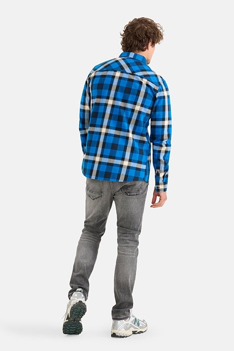 MA-SBBRIGHT CHECK SHIRT BRIGHTBLUE 3