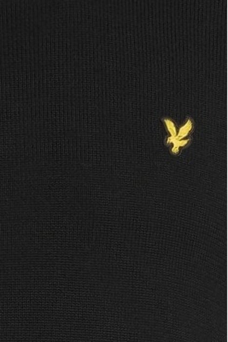 SHOULDER DETAIL CREW NECK KNIT JUMPER JET BLACK 5