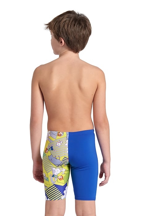 BOY'S ARENA FANTASIZE SWIM JAMMER MULTI GREY-ROYAL 2