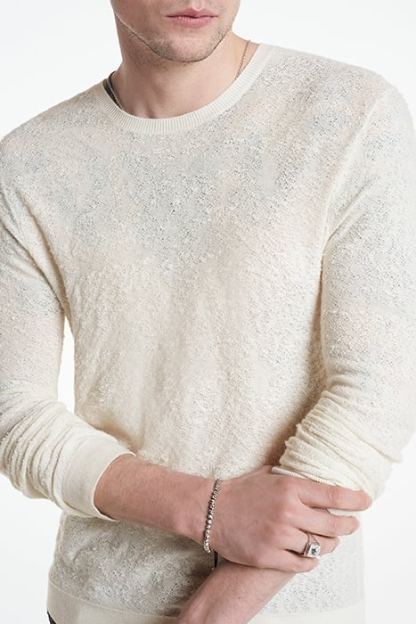 RALEIGH REGULAR FIT LONG SLV CREWNECK PU MILK 3