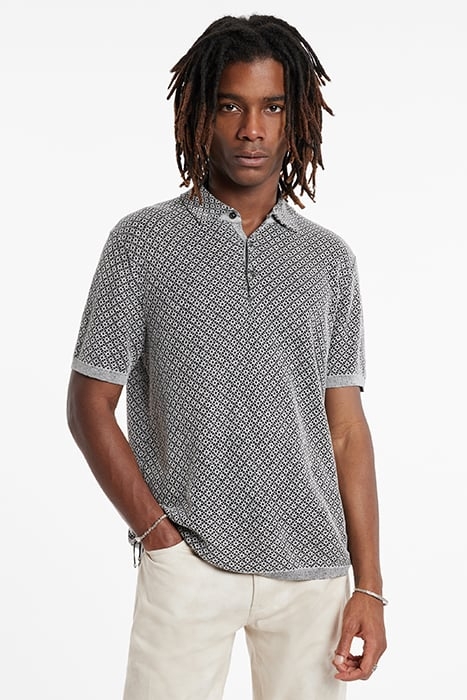 PORTO REGULAR FIT SS POLO WITH PIQUE STI BLACK 1