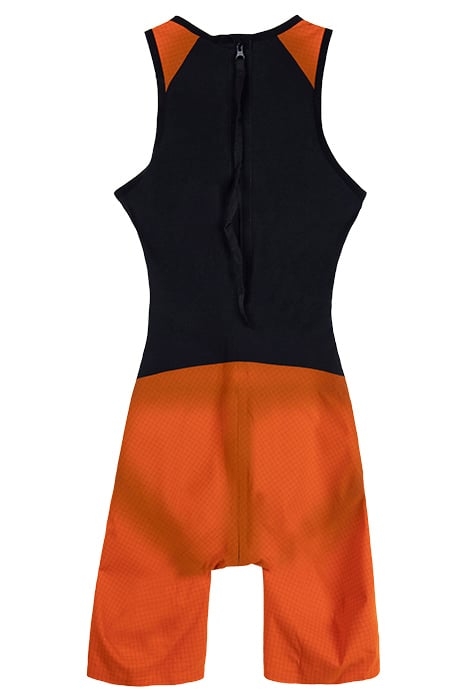 W ZIPPED TRISUIT TRI POLY C ORANGE,BLACK,ORANGE 2