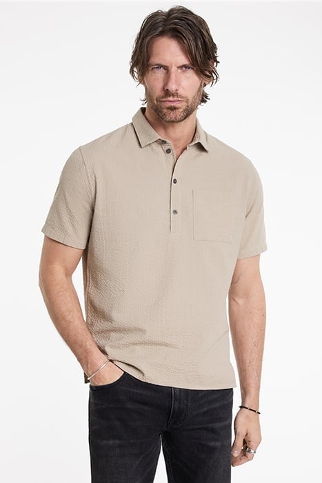 MAURICE POP OVER SHIRT IN SEERSUCKER SHADOW 1