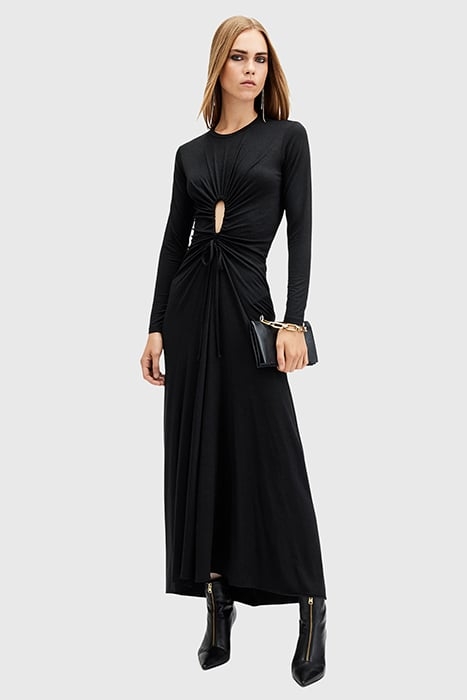 XYLIA LS DRESS METALLIC BLACK 1
