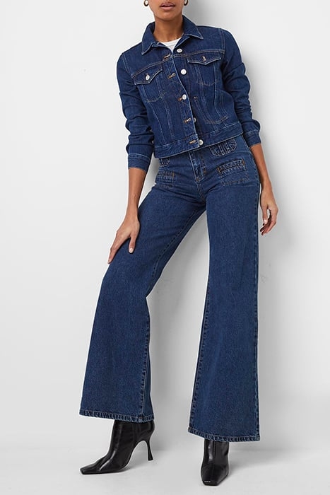 MICRO WESTERN LS DENIM JKT BLUE 1