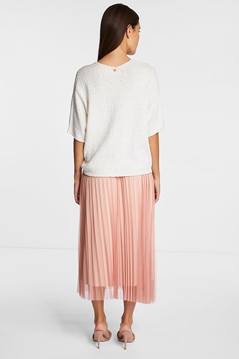 BOXY V-NECK PEARL WHITE 3