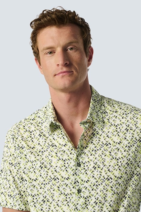 SHIRT SHORT SLEEVE ALLOVER PRINTED LIME 6