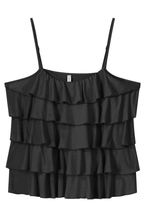 SINGLET FINE VISCOSE JERSEY BLACK 3